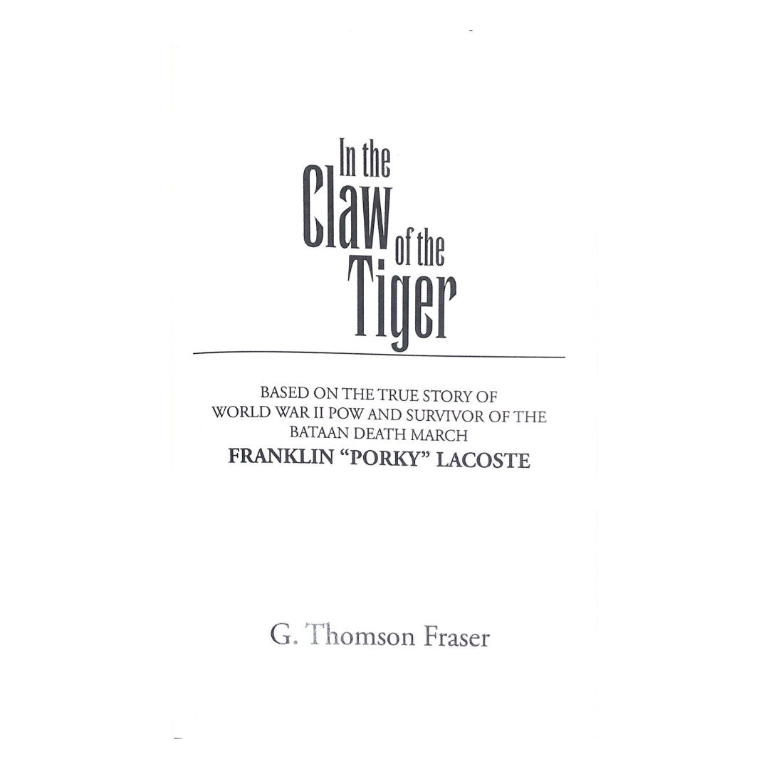 In the Claw of the Tiger by G. Thomson Fraser Title page