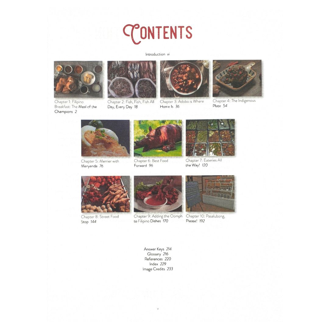 A Visual Guide to Philippine Food by Ma. Lourdes B. Aguinaldo Table of Contents