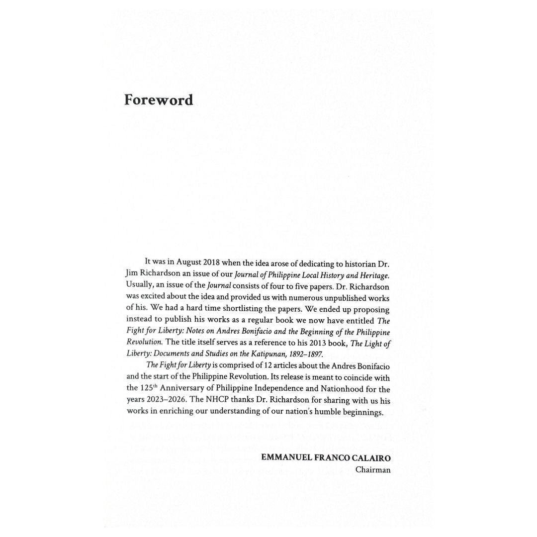 The Fight for Liberty by Jim Richardson Foreword