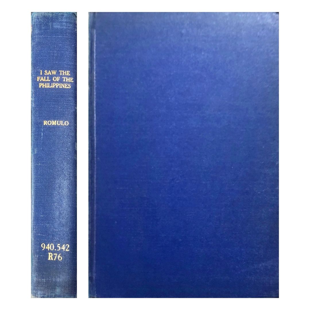 I Saw the Fall of the Philippines by Carlos P. Romulo Front cover and spine