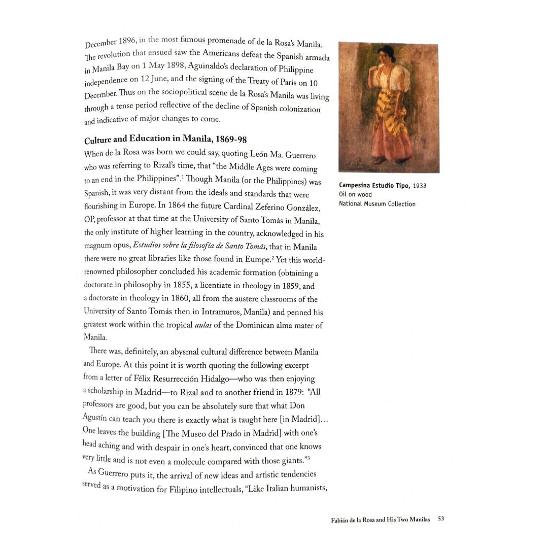 Fabian De La Rosa and His Times By Ana Maria Theresa P. Labrador (Portrait of a Lady)