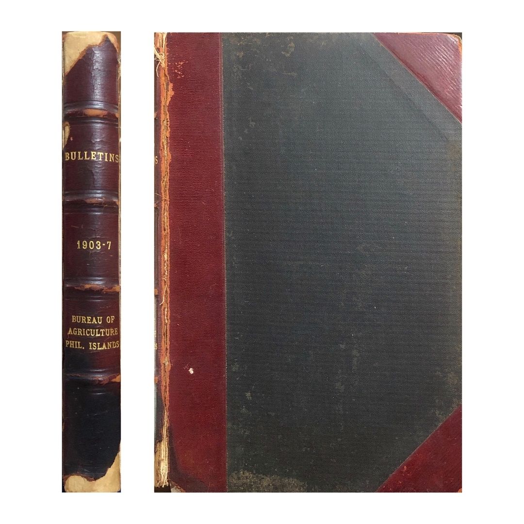 Bureau of the Agriculture Philippine Islands: Bulletins by William S. Lyon Front cover and Spine