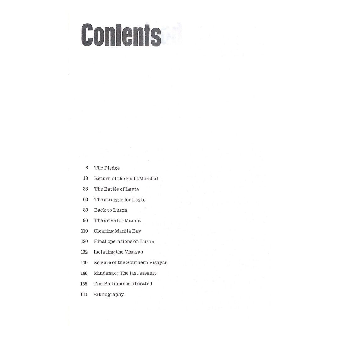 Liberation of the Philippines by Stanley Falk Table of contents