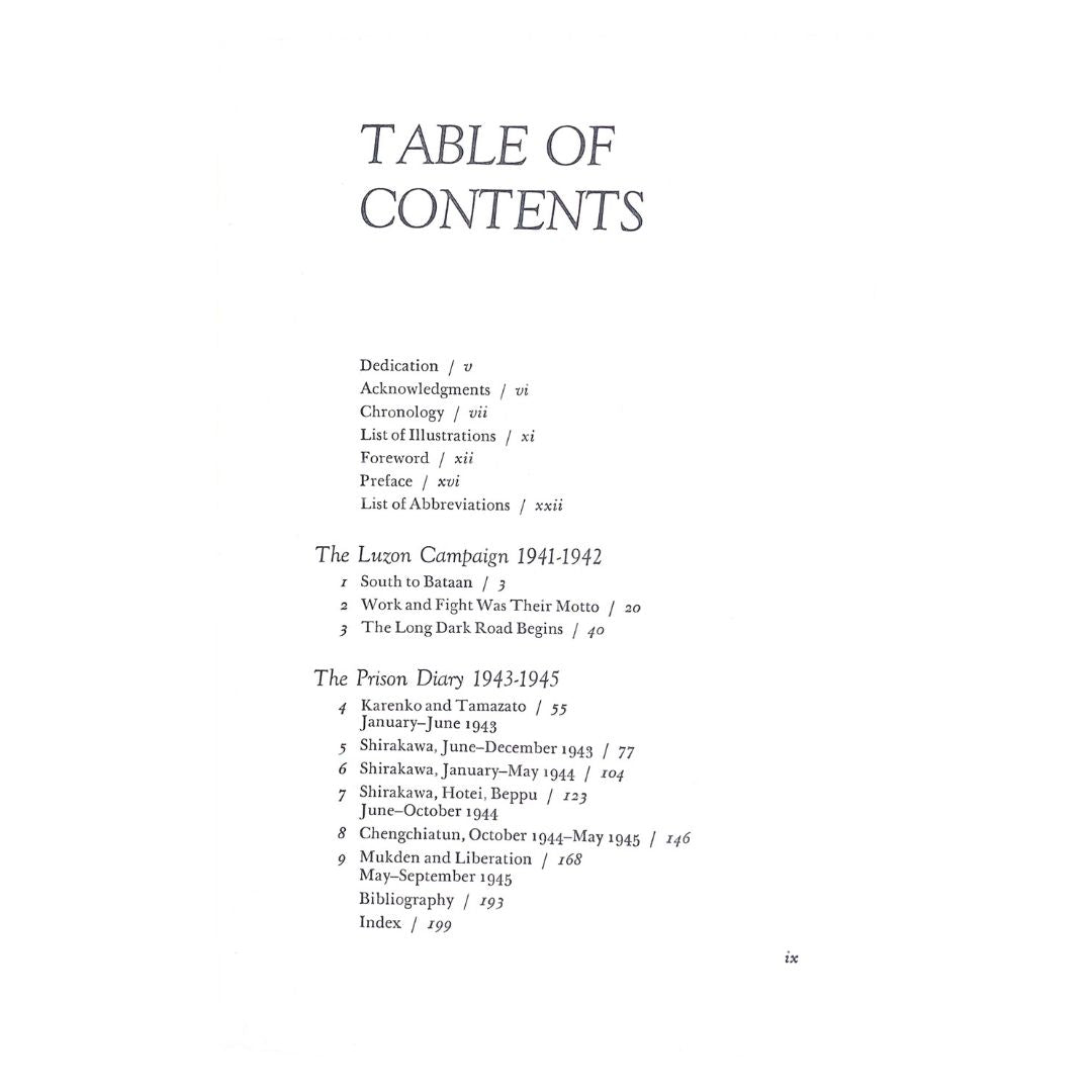 South to Bataan North to Mukden by Brigadier Gen. W.E. Rougher Table of contents
