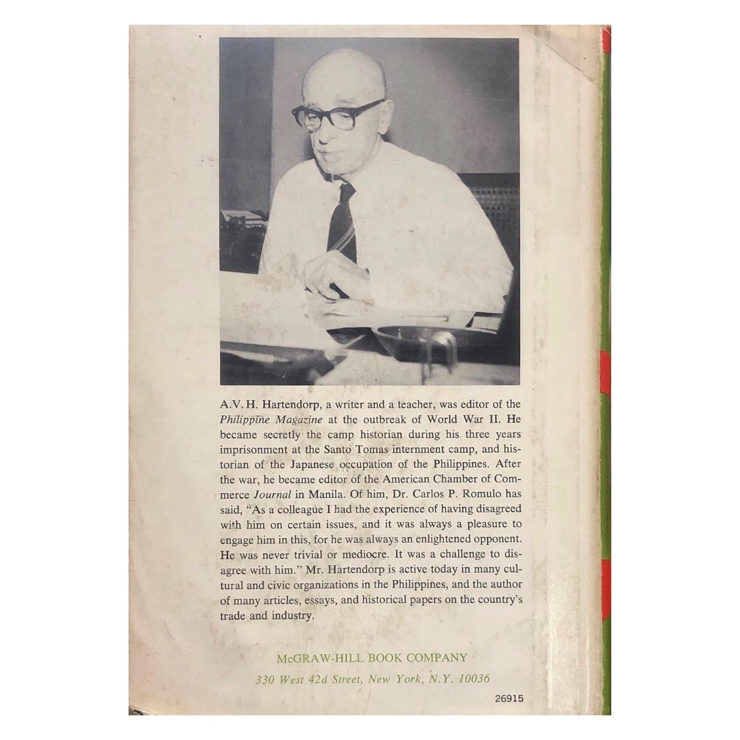 The Santo Tomas Story by A.V.H. Hartendorp Back cover