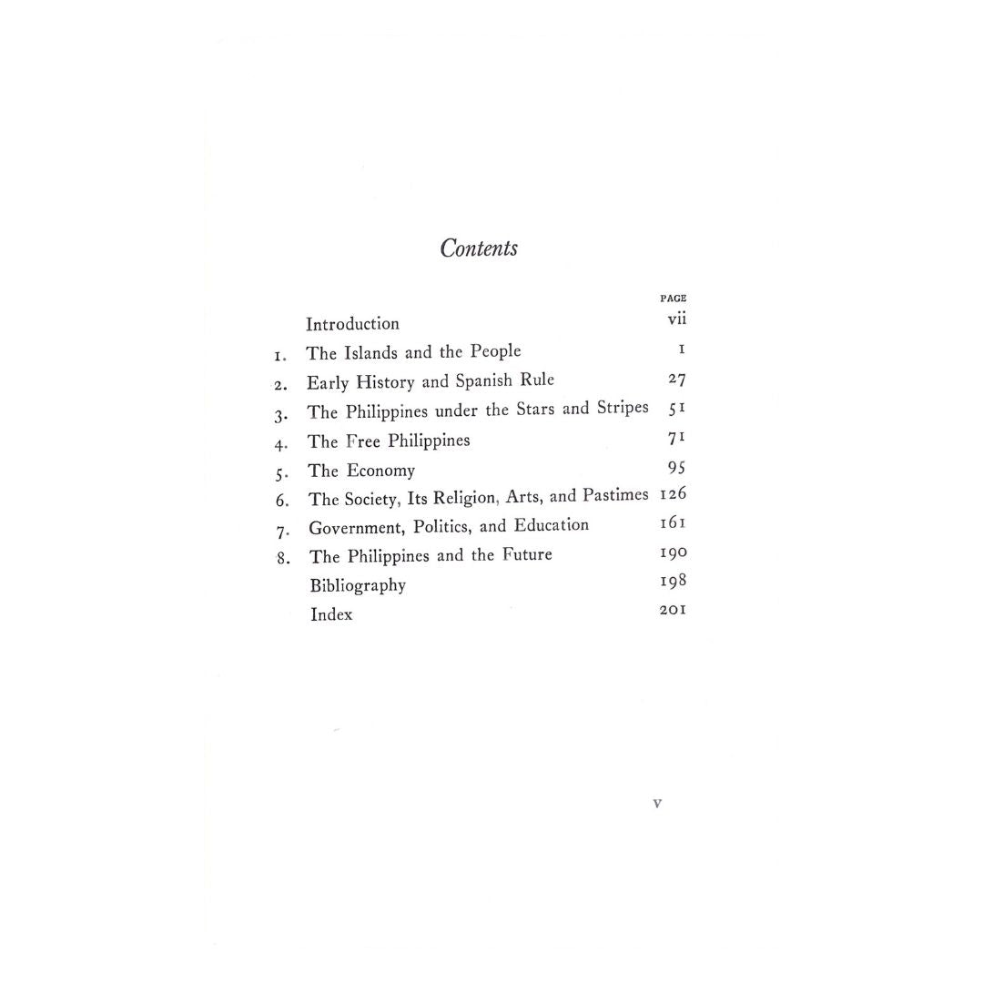 The Philippines: A Young Republic on the Move by Albert Ravenholt Table of contents