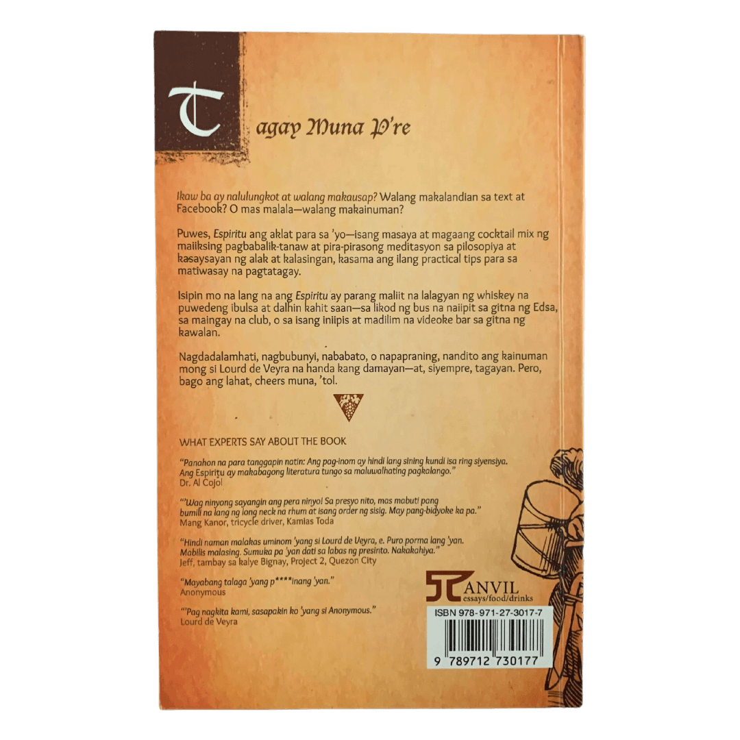 Espiritu by Lourd De Veyra Back Cover