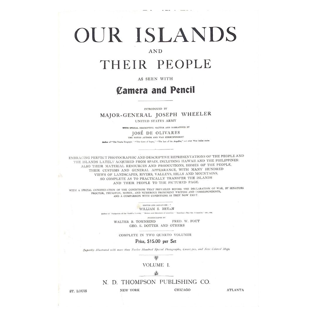 Our Islands and their People Volumes 1 by William S. Bryan Title page