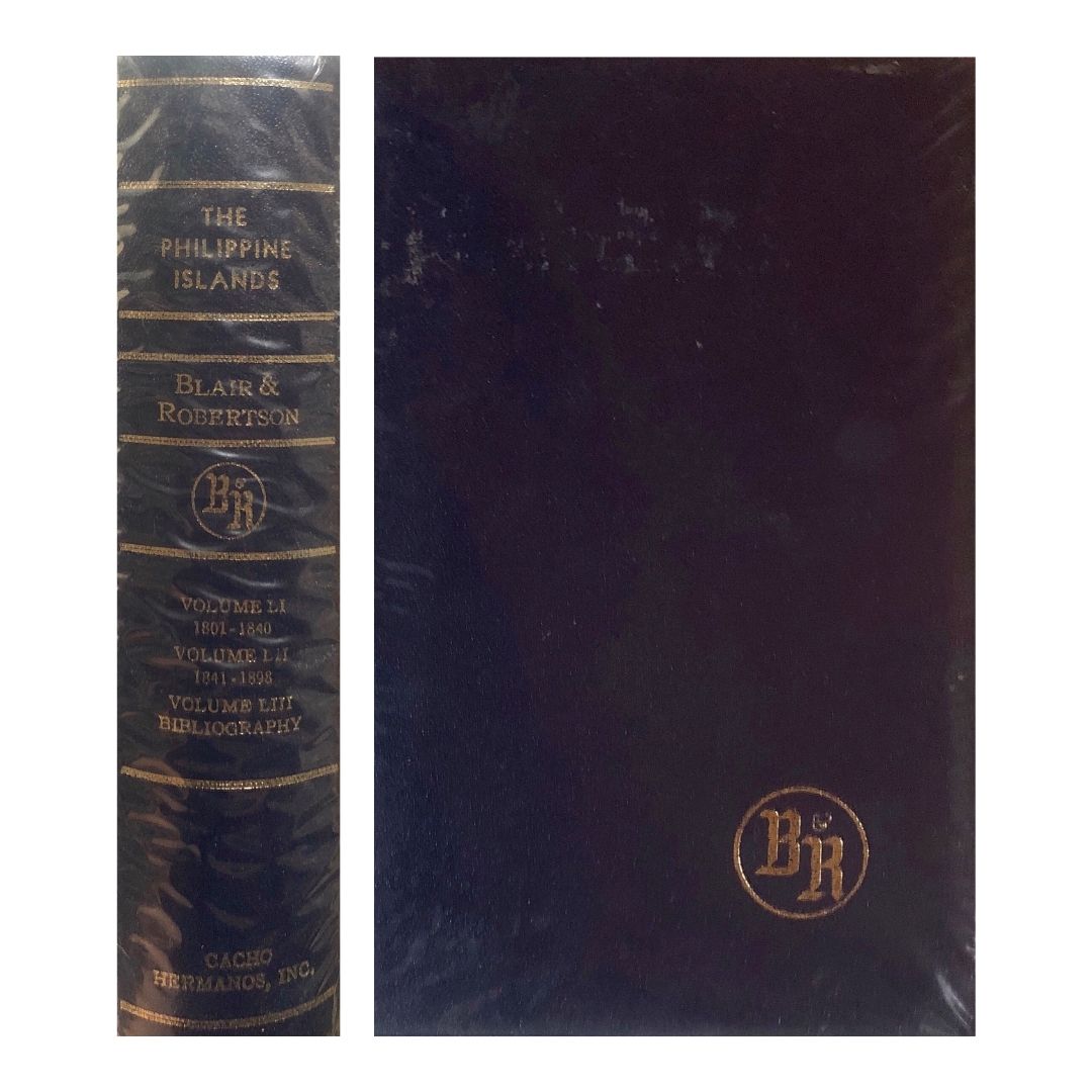 The Philippine Islands 1493-1898 by Blair & Robertson Front cover and spine
