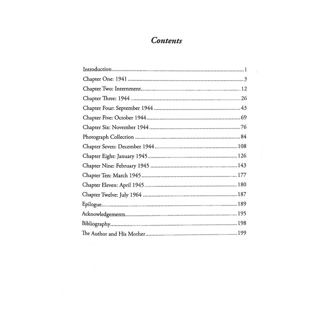 Through My Mother's Eyes by Michael McCoy Table of contents