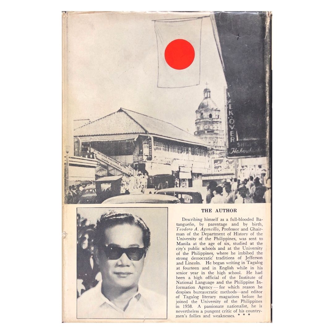 The Fateful Years (Volume 1) by Teodoro A. Agoncillo Back cover