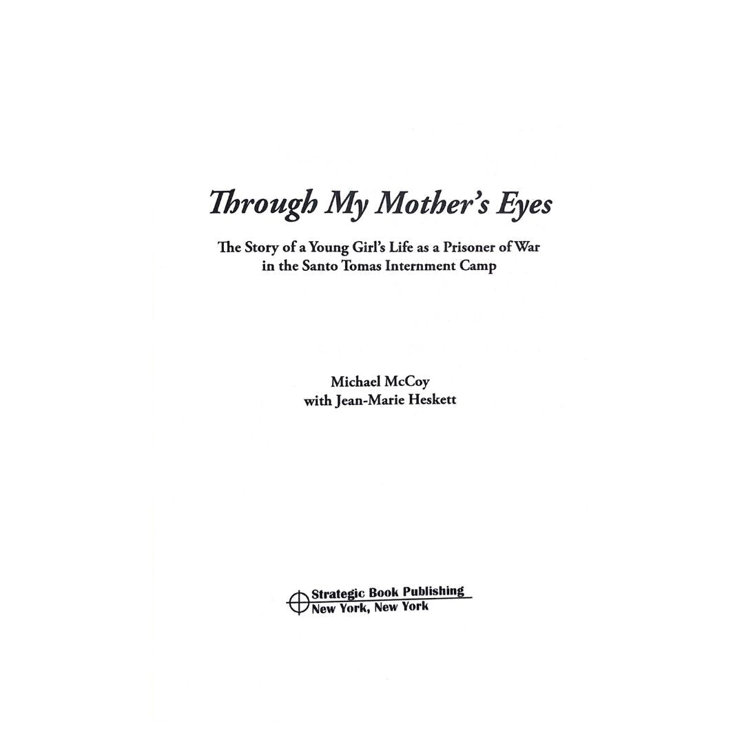 Through My Mother's Eyes by Michael McCoy Title page