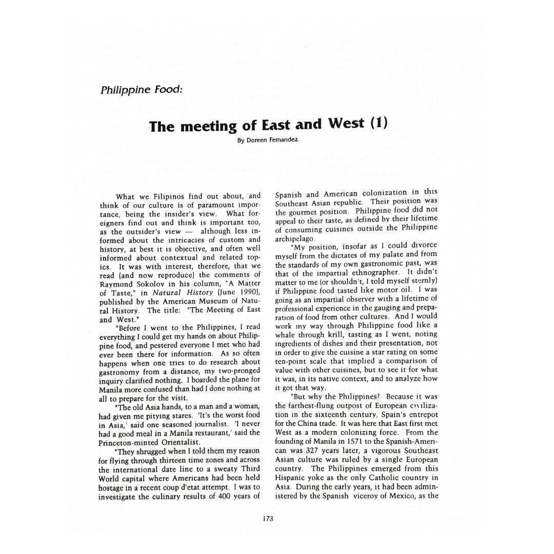 Kusina Vol.2 What's Cooking in the Philippines (The Meeting of East and West (1) )