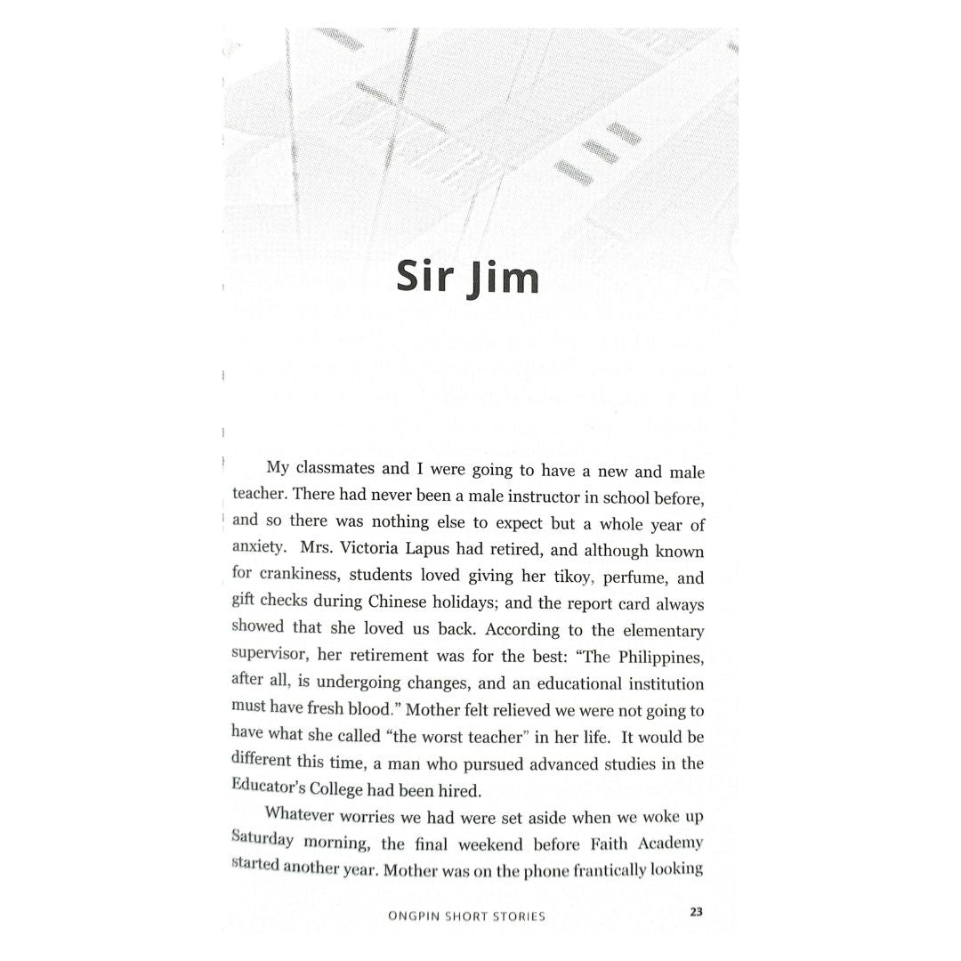 Ongpin Stories: R. Kwan Laurel (Sir Jim)