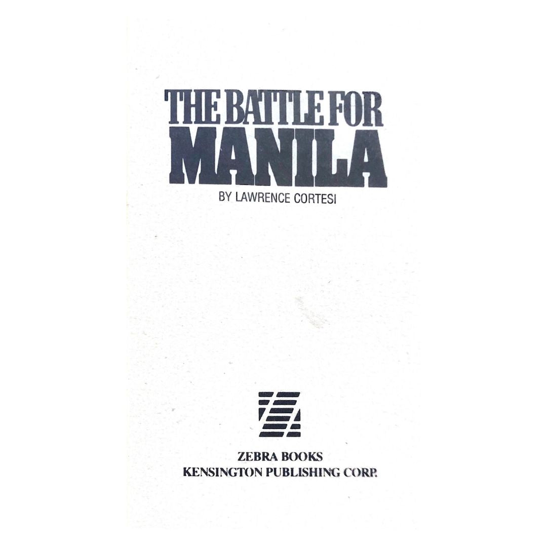 The Battle for Manila by Lawrence Cortesi Title page