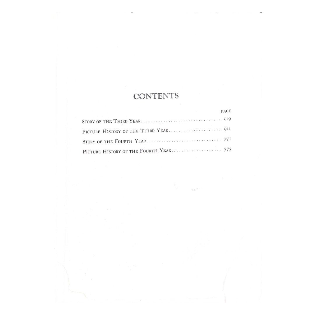 Pictorial History of the Second World War (Volume 2) by Wise Table of contents