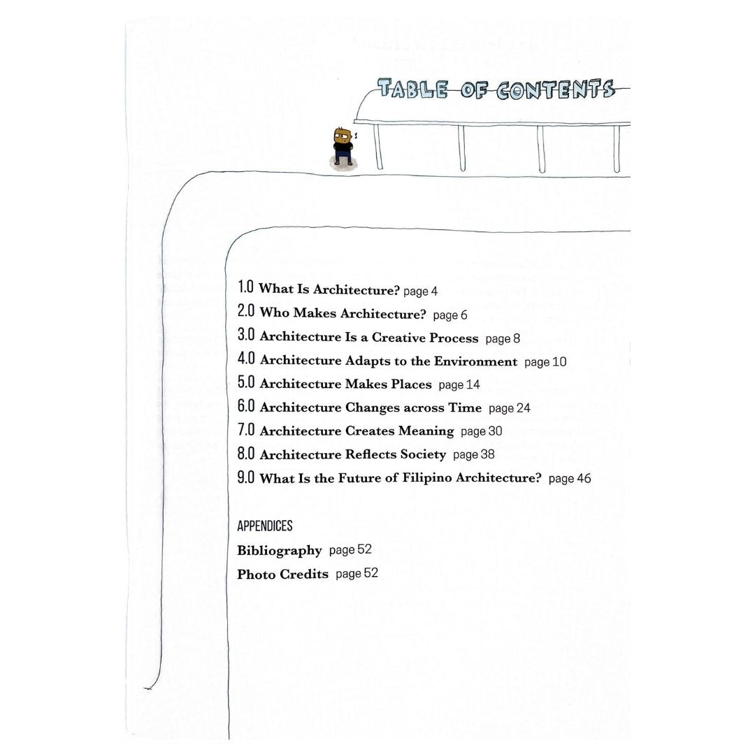 What Kids Should Know About Filipino Architecture Second Edition (Table of Contents)