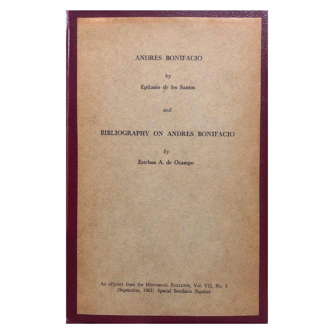 Bibliography on Andres Bonifacio by Esteban A. de Ocampo Front cover