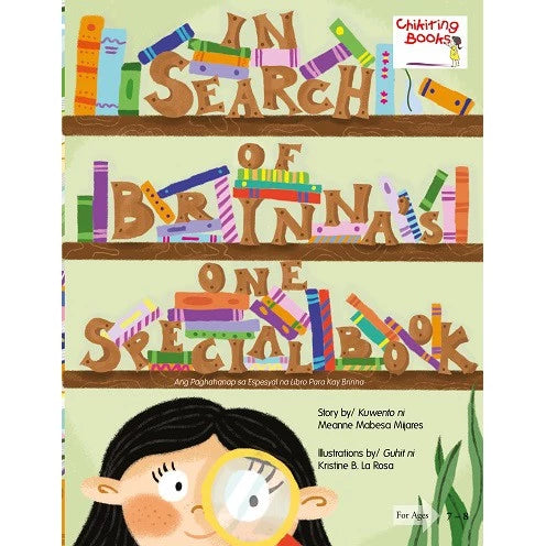 In Search for Brinna's One Special Book Front Cover