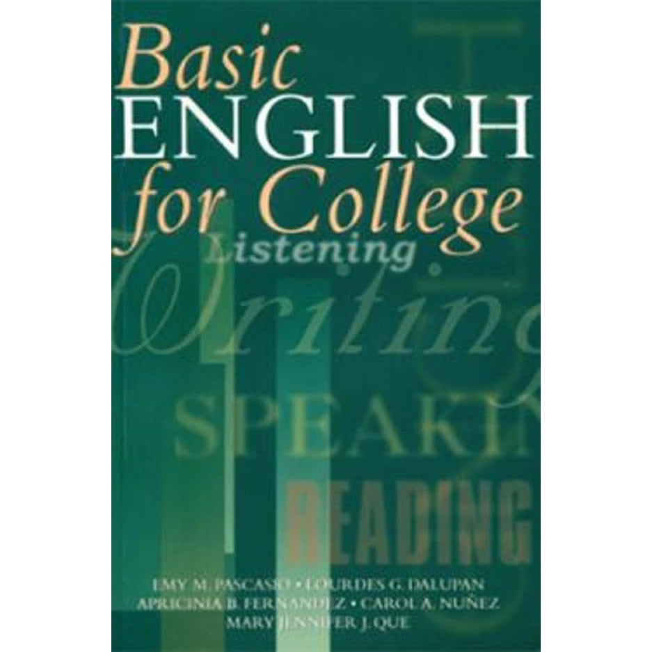 Basic English for College Front Cover