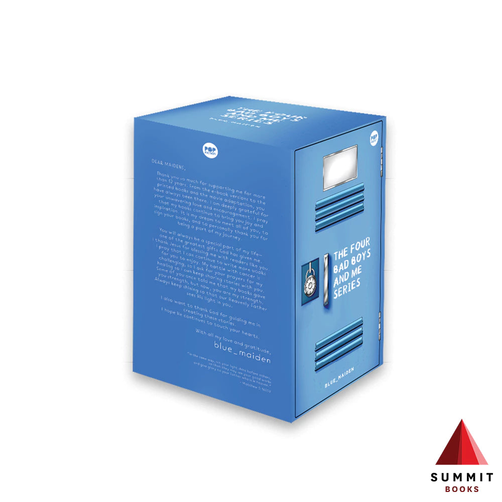 Boxed Set: The Four Bad Boys And Me Boxed Set by Blue Maiden (with carton box) Front Cover