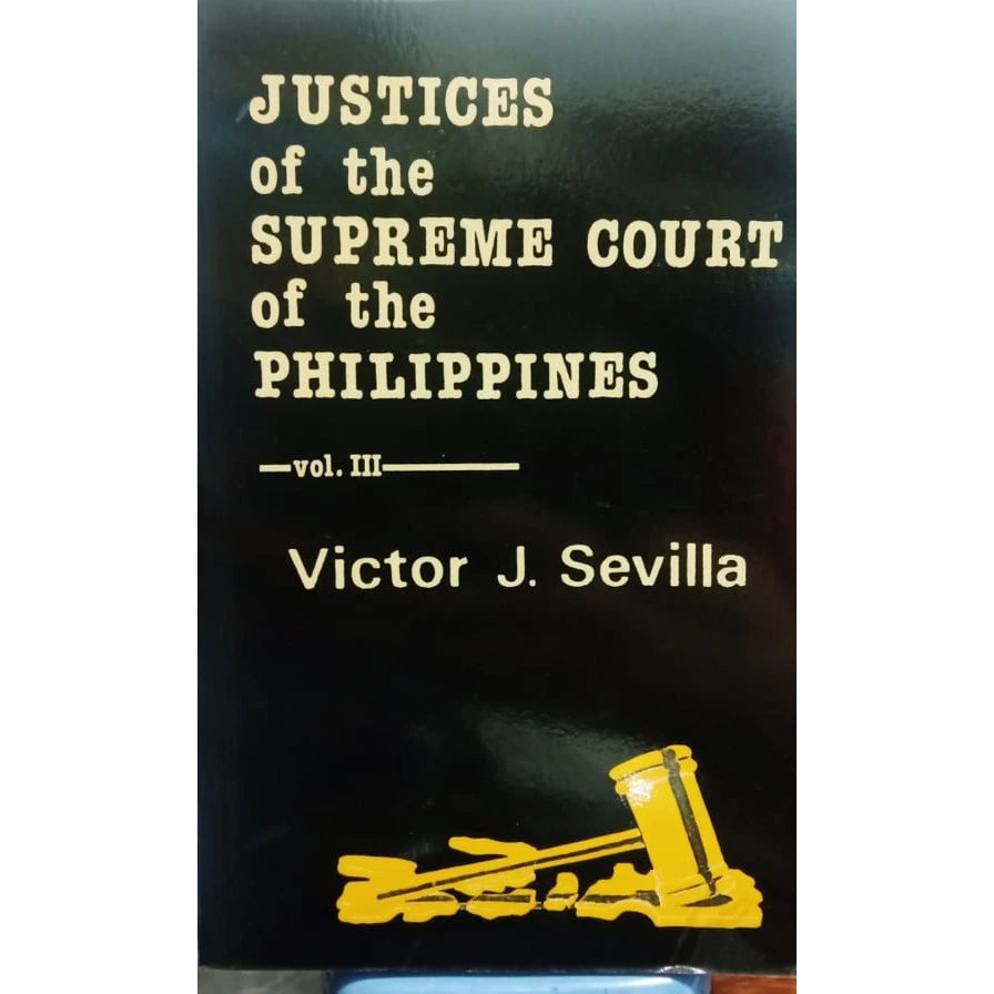 Justices of the Supreme Court of the Philippines Vol. 3 Front Cover