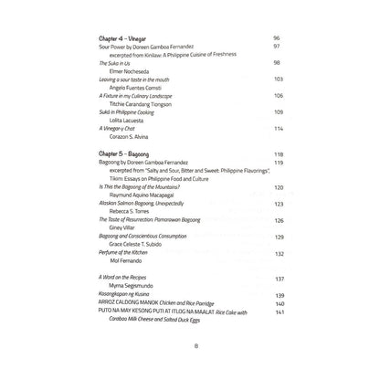 Sangkap: Basic Philippine Ingredients (Table of Content 3)