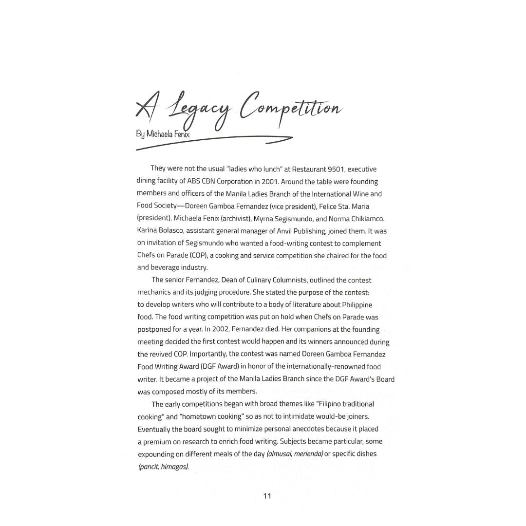Sangkap: Basic Philippine Ingredients (A Legacy Competition)