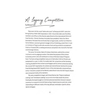 Sangkap: Basic Philippine Ingredients (A Legacy Competition)
