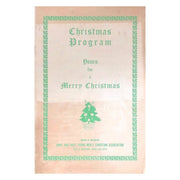 Christmas Program Front cover