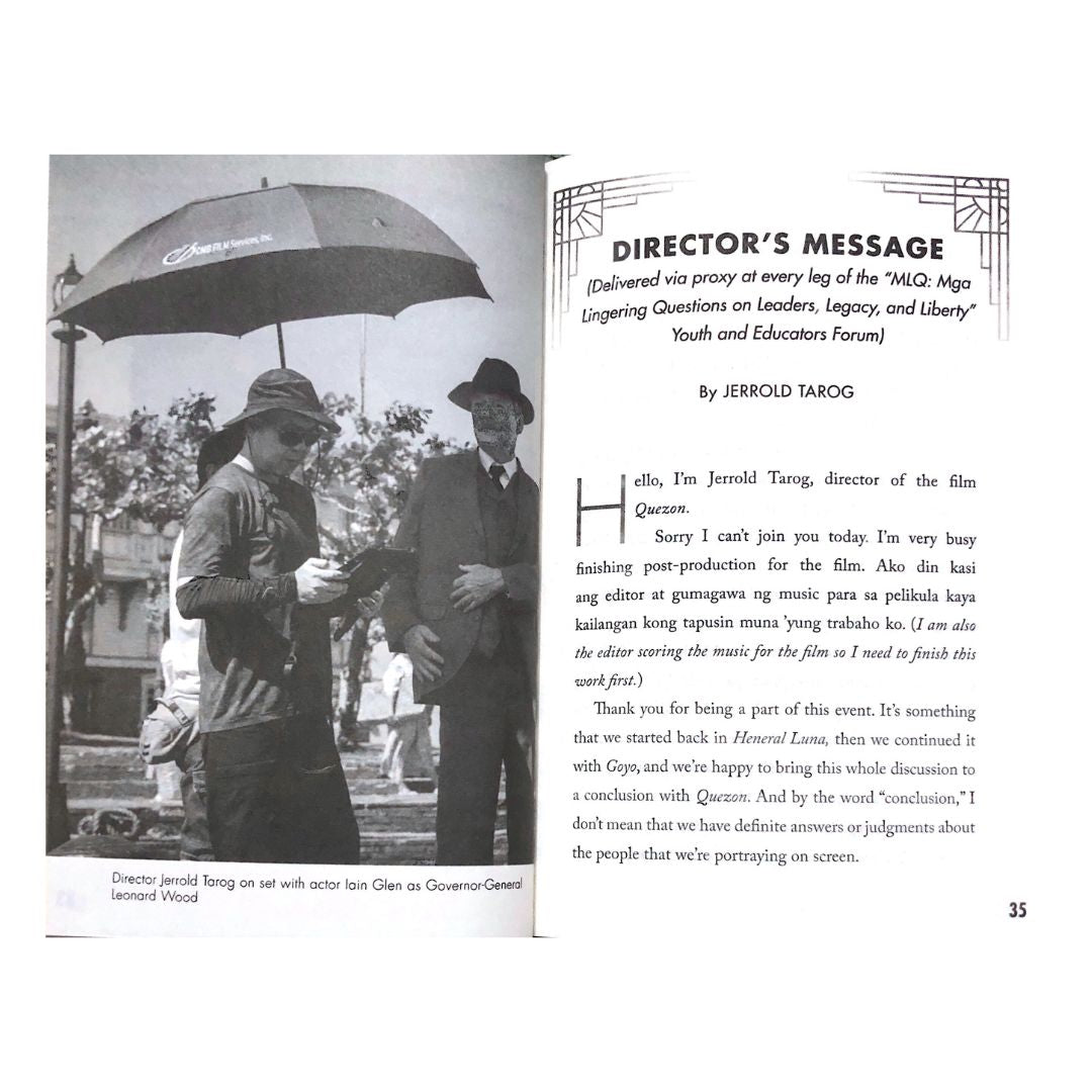 Quezon The Story Behind The Film by Jerrold Tarog