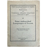 Some Undescribed Languages of Luzon by  Vanoverbergh, Morice(Front Cover)