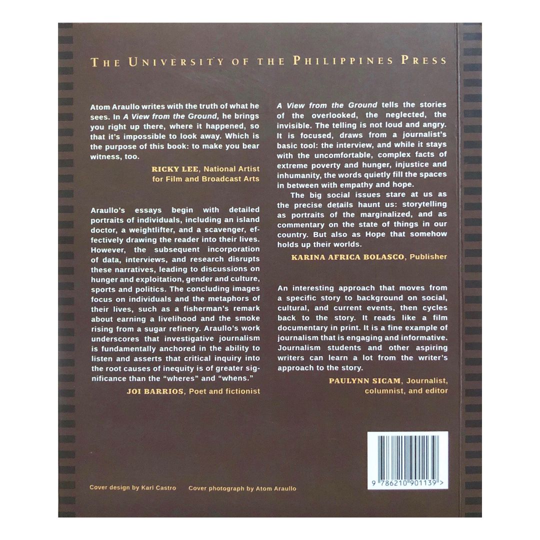 Atom Araullo: A View from the Ground by Atom Araullo Back cover