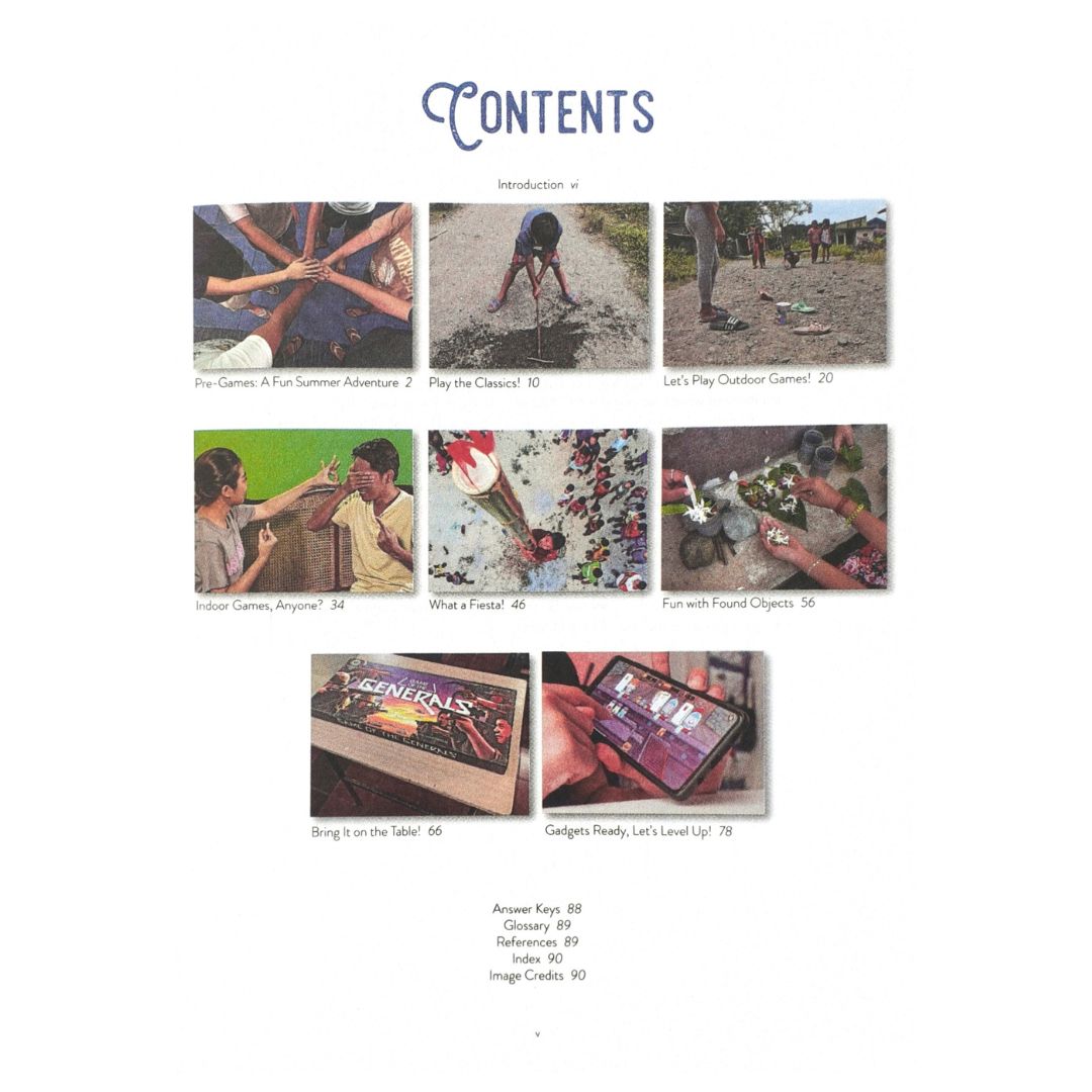 A Visual Guide to Philippine Games by Emaleen Kay Lilagan Table of Contents