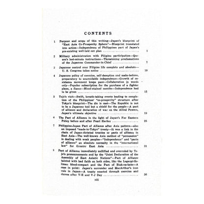 Three Years of Enemy Occupation (Reprint) by Claro M. Recto Table of contents