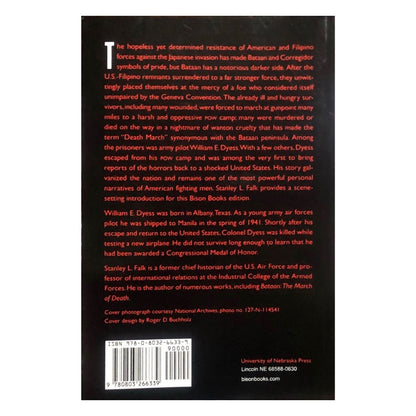 Bataan Death March: A Survivor's Account by Lt. Col. William E. Dyess Back cover