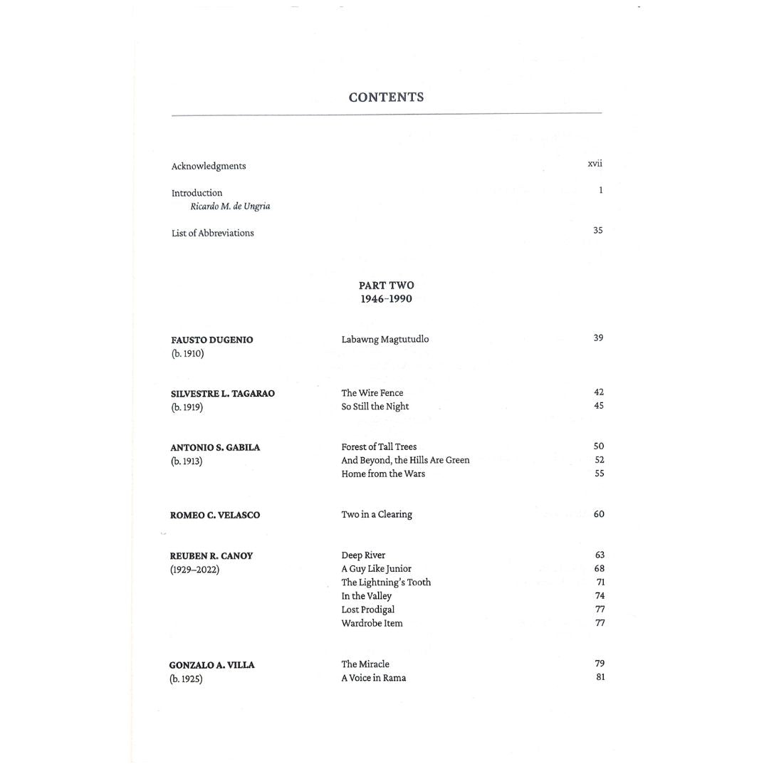 Kalandrakas Part 2: 1946-1990 by Ricardo M. De Ungria Table of Contents