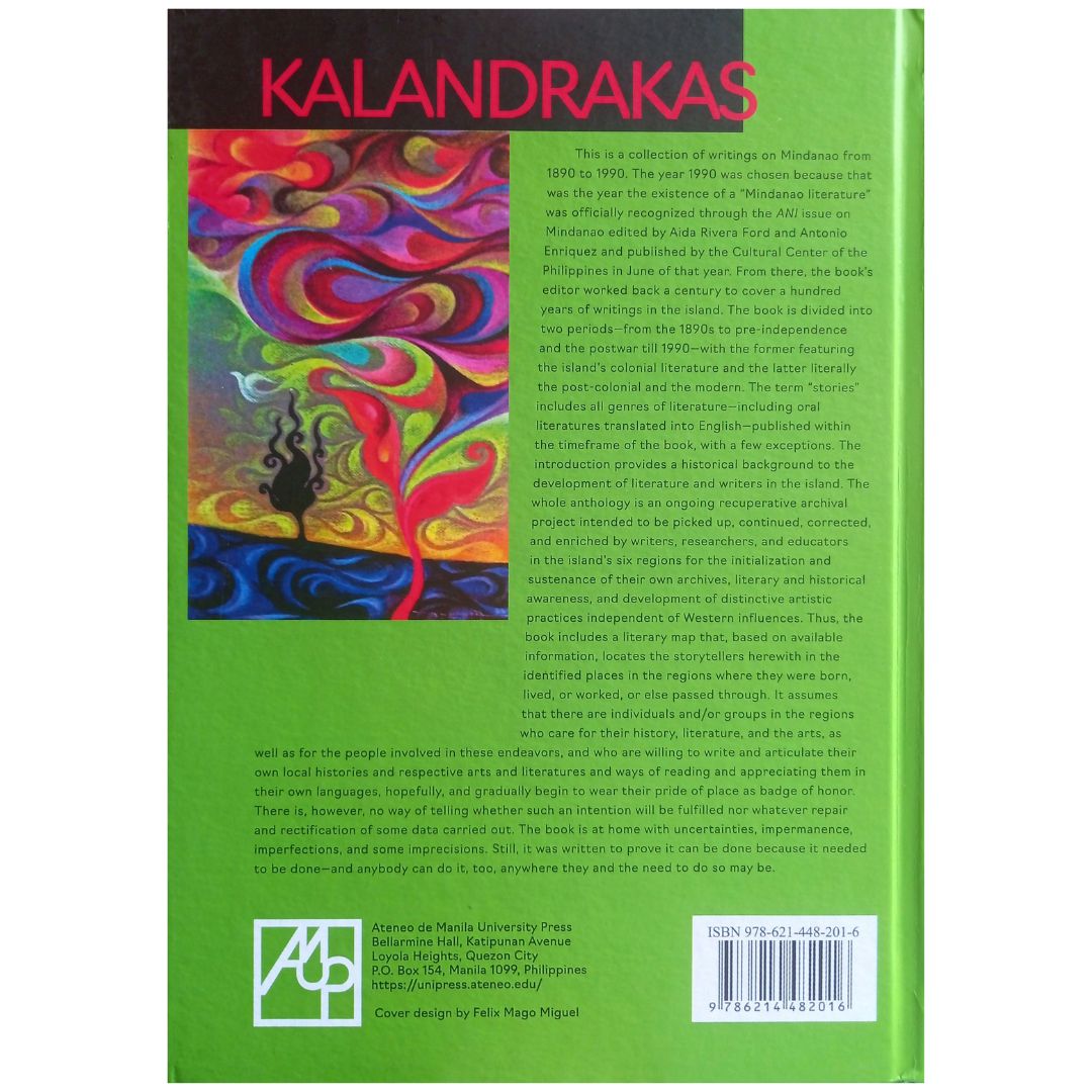 Kalandrakas Part 1: 1890-1945 by Ricardo M. De Ungria Back Cover