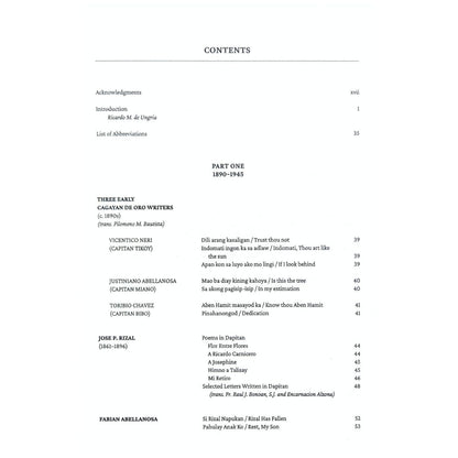 Kalandrakas Part 1: 1890-1945 by Ricardo M. De Ungria Table of Contents
