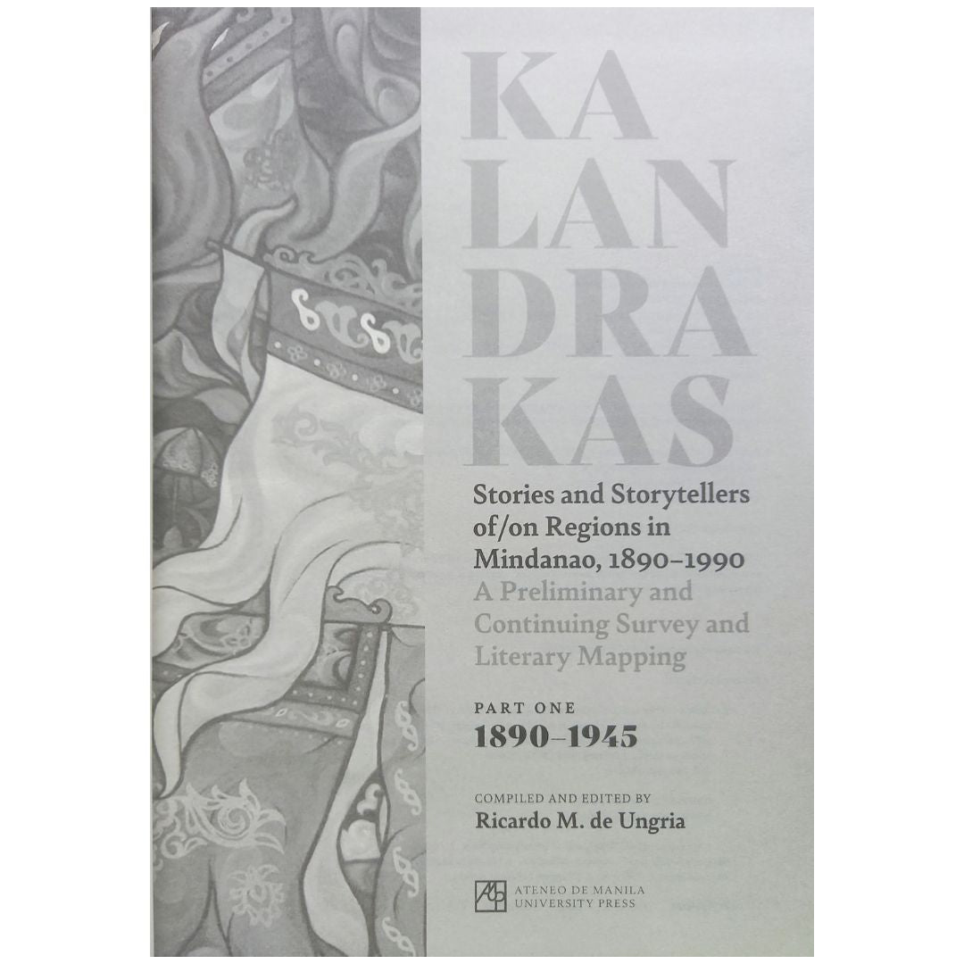 Kalandrakas Part 1: 1890-1945 by Ricardo M. De Ungria Title Page