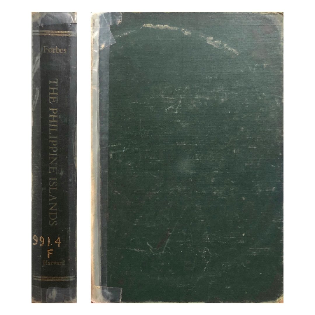 The Philippine Islands by W. Cameron Forbes Front cover and spine