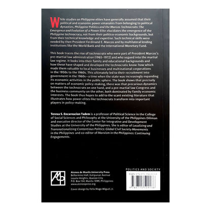 Philippine Politics and The Marcos Technocrats (Back Cover)