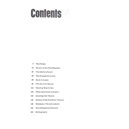Liberation of the Philippines by Stanley Falk  Table of contents