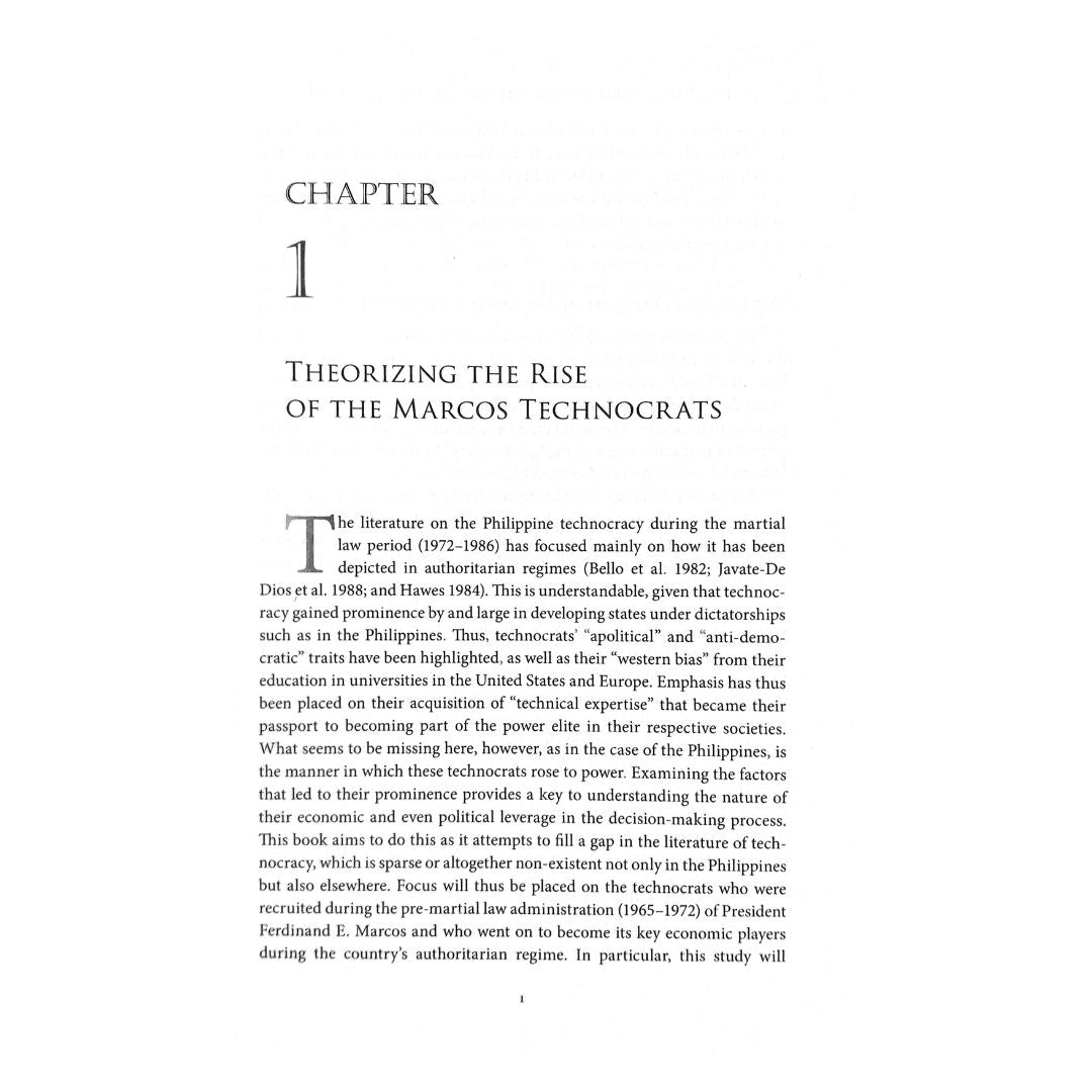 Philippine Politics and The Marcos Technocrats (Chapter 1)