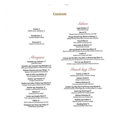 Flavors of Iloilo (Table of Contents)