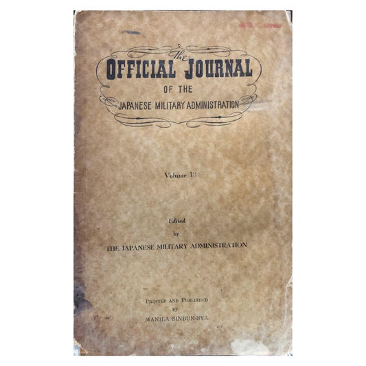 Official Journal of Japanese Military Administration by The Japanese Military Administration Front cover