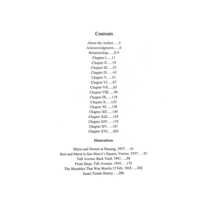 One Hundred Candles by Doreen Gandy Wiley Table of contents