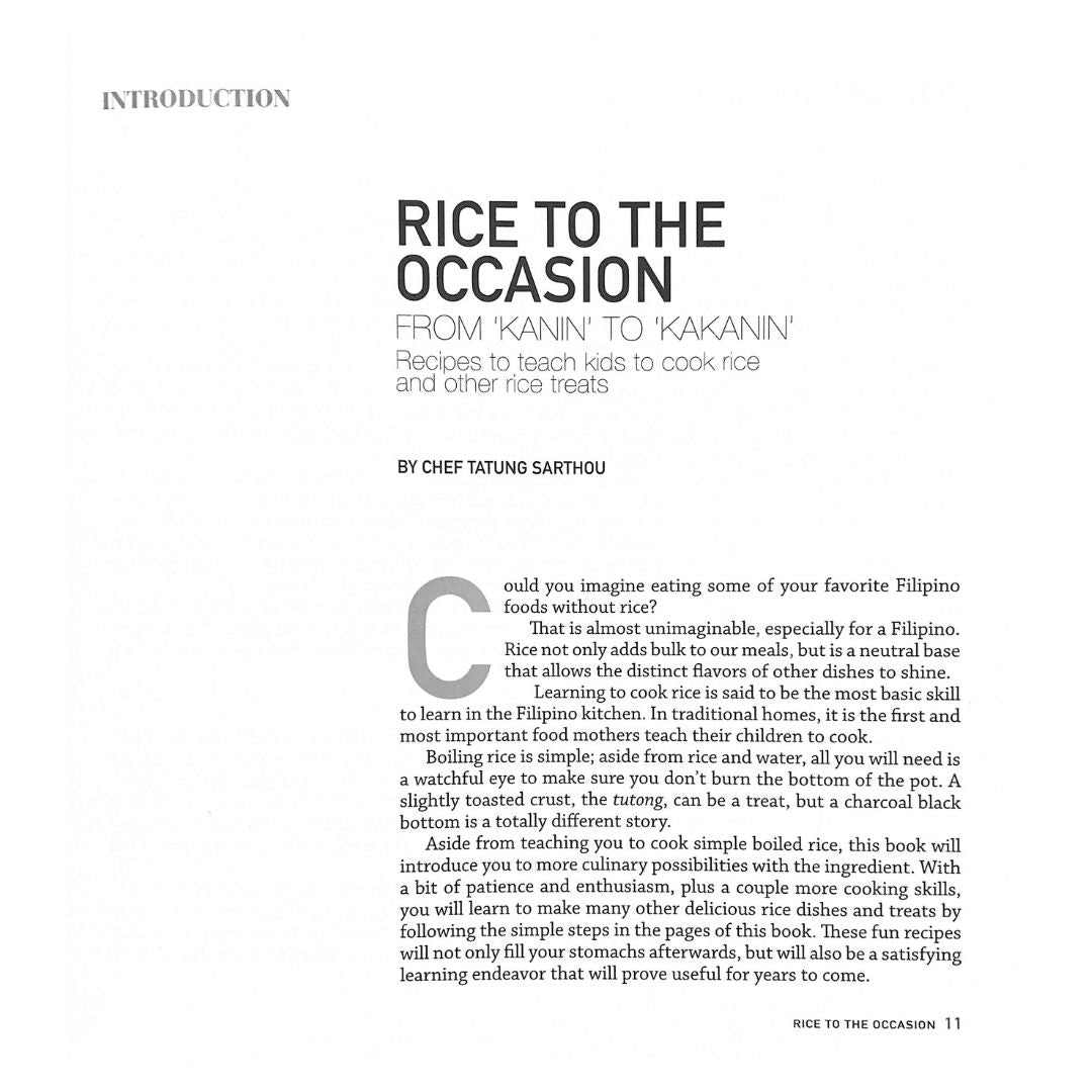 Rice to the Occasion By Chef Tatung Sarthou (Introduction)