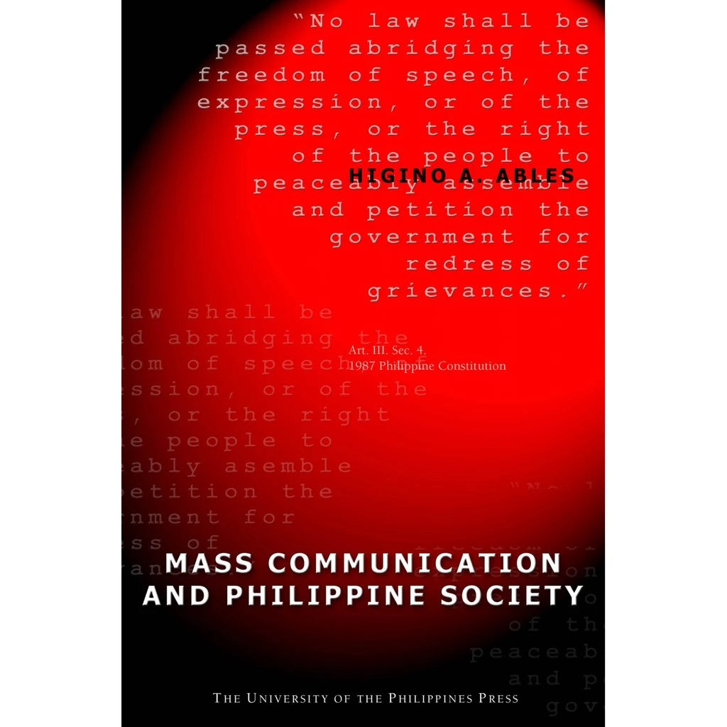Mass Communication and Philippine Society Front Cover