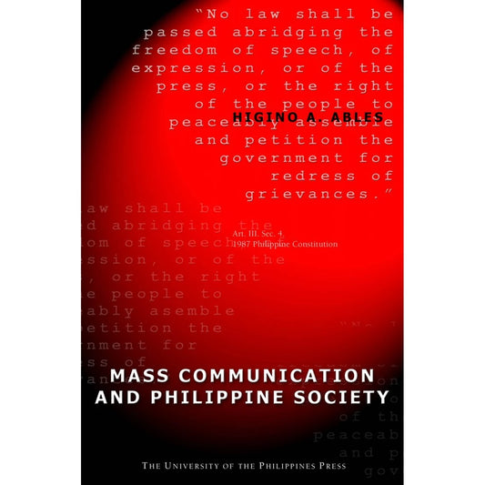 Mass Communication and Philippine Society Front Cover